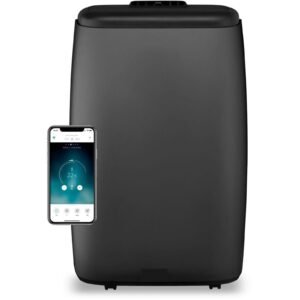 Climatiseur mobile connecté 18 000 BTU — volumes ouverts jusqu’à 45 m²